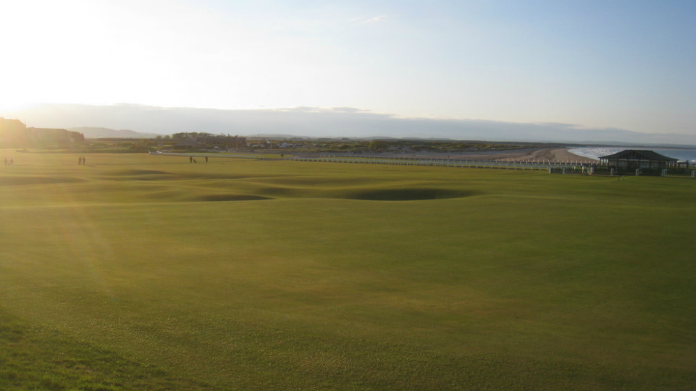 Fairway sur le parcours du old Course à St Andrews