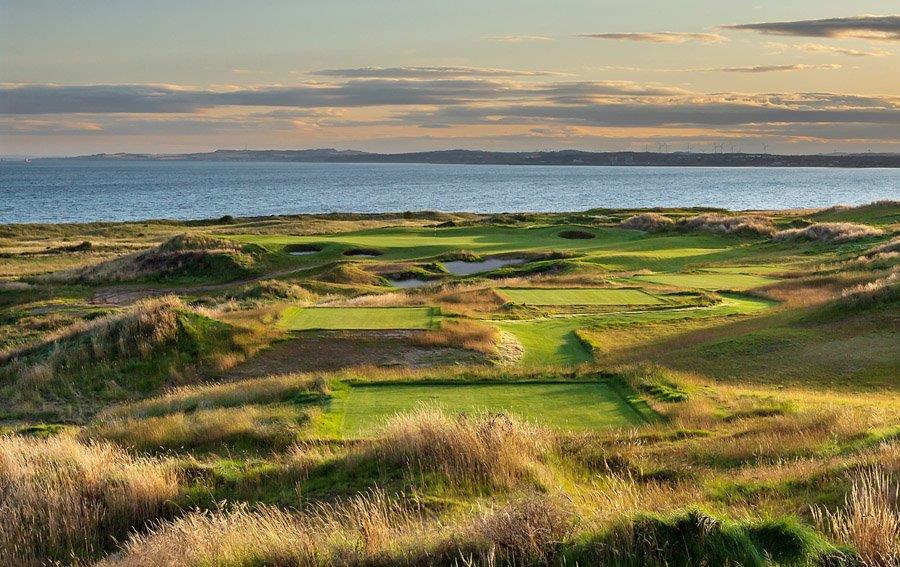 Par 3 sur le parcours de golf de Dumbarnie Links en Ecosse proche de St Andrews