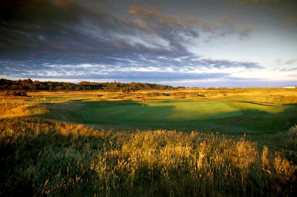 Green du 14 sur le parcours du Royal Troon