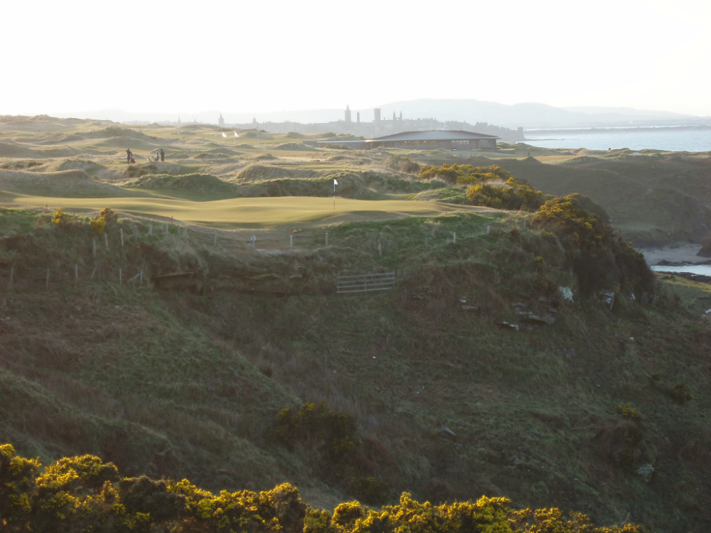 Green ondulé sur le pracours du Castle Course