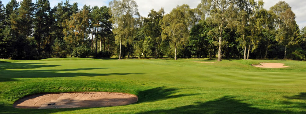 Bunkers de fairway sur le parcours de Rosemount au club de Blairgowrie