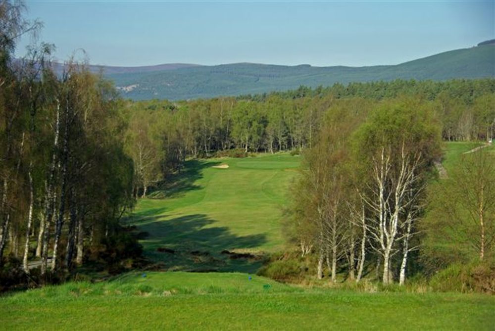 Départ et vue sur le parcours de Boat of Garten 