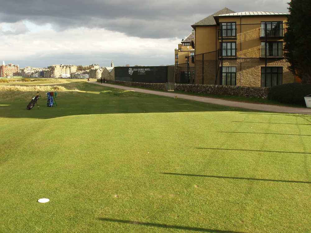 Départ du 17 sur le Old Course de St Andrews