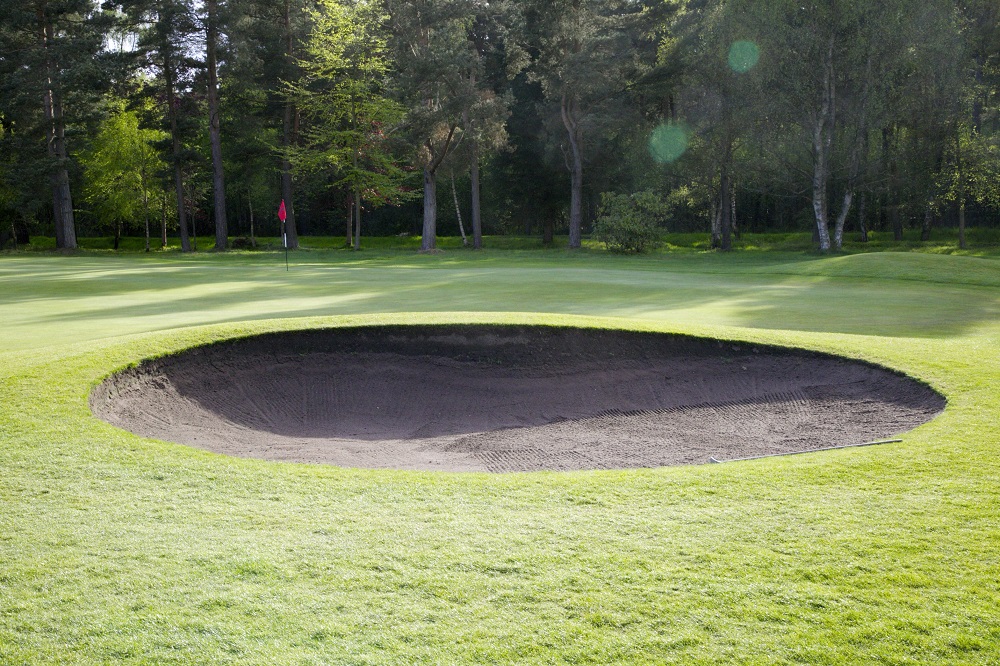 Un bunker du golf de Ladybank.