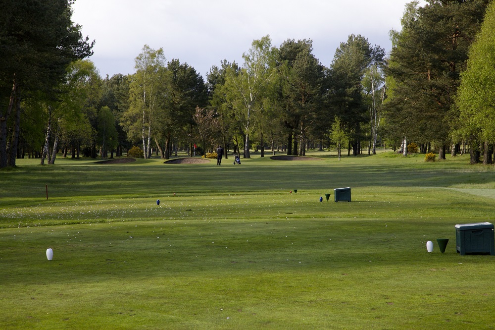 Un départ du golf de Ladybank.