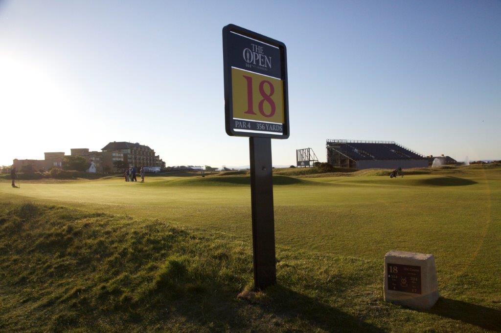 Le 18 du golf Old Course à St Andrews en Ecosse