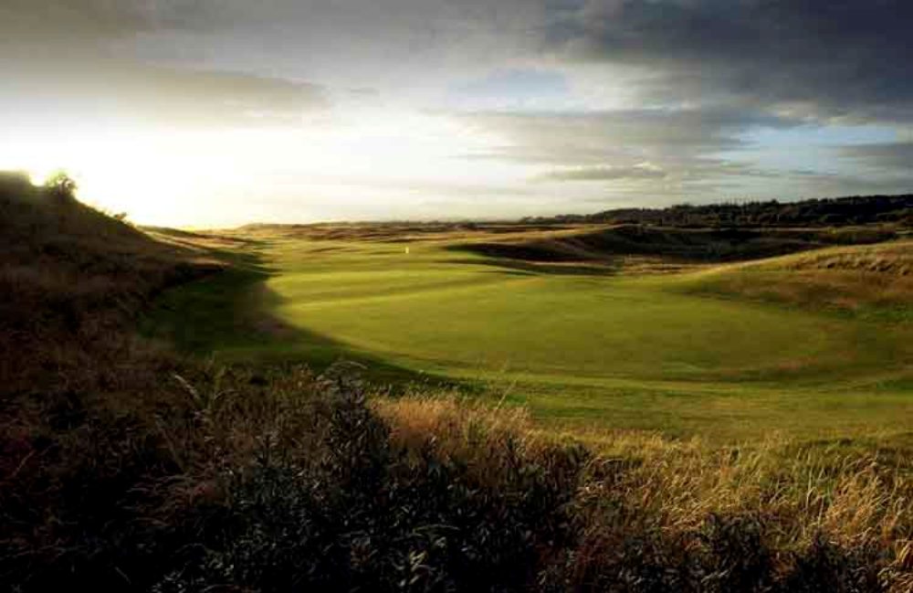 Large green sur le parcours de Royal Troon Old Course