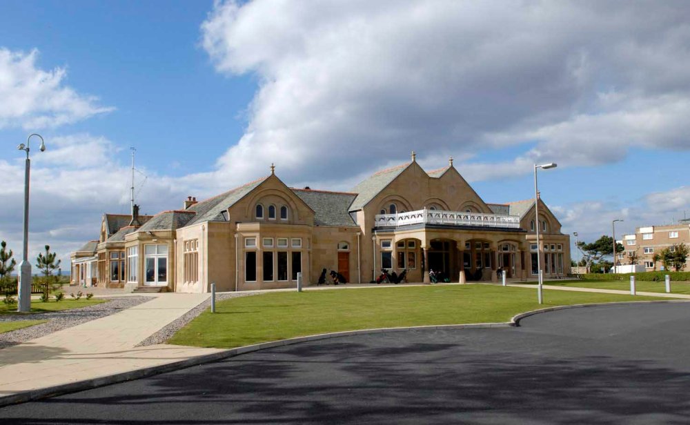 Clubhouse sur le parcours de Royal Troon Old Course