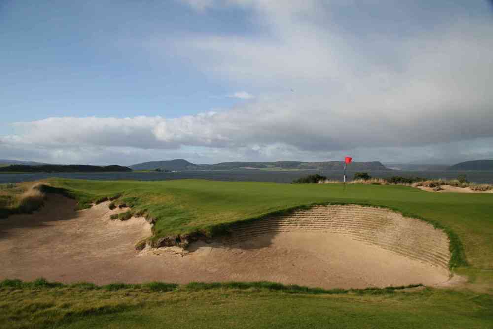 Bunker sur le parcours de Castle Stuart Bunker sur le parcours de Castle Stuart