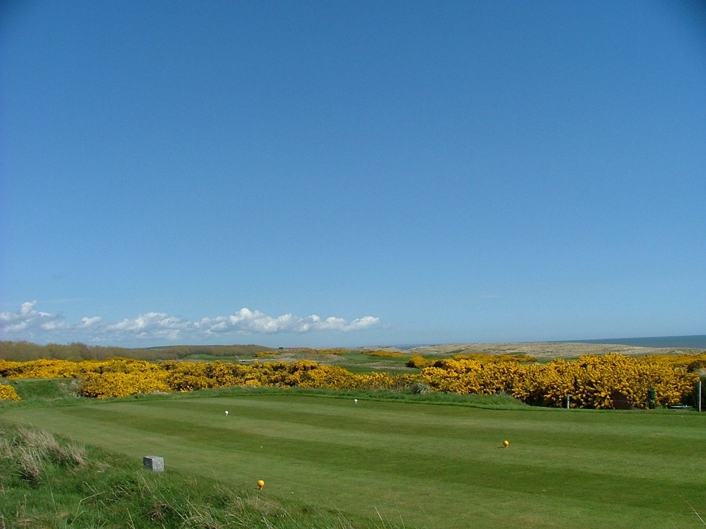 Départ  sur le parcours du Royal Aberdeen.