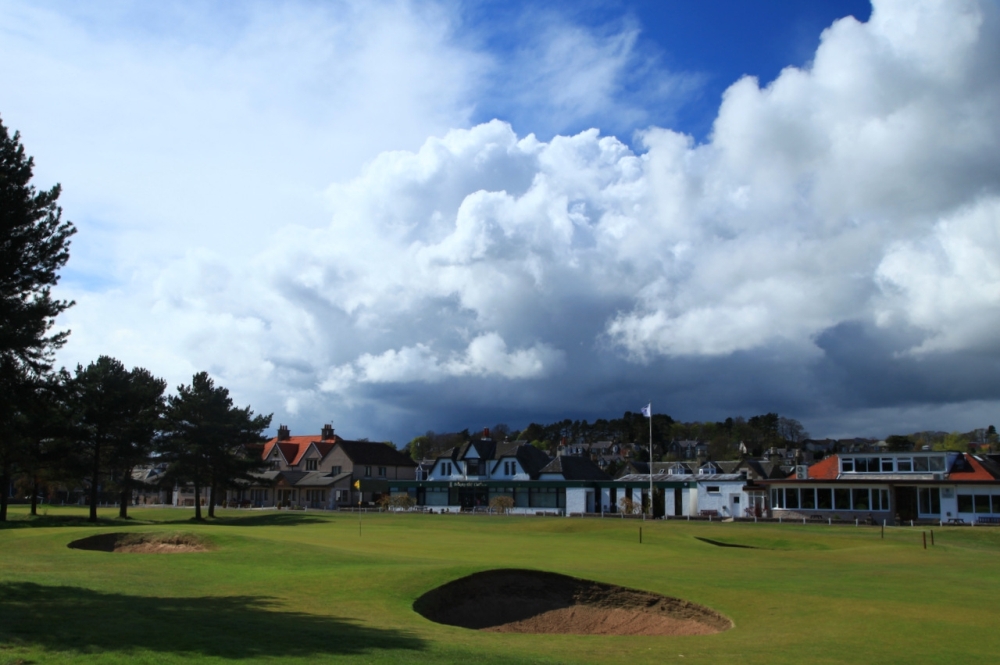 Clubhouse sur le parcours de Monifieth