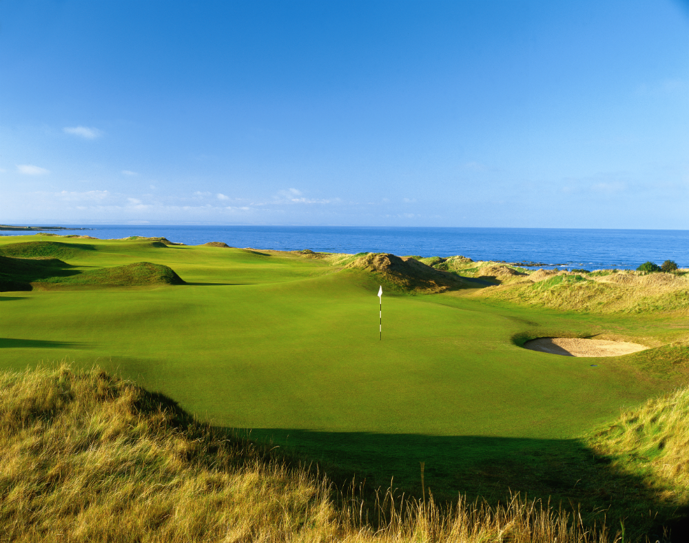 Large green sur le parcours de Kingsbarns