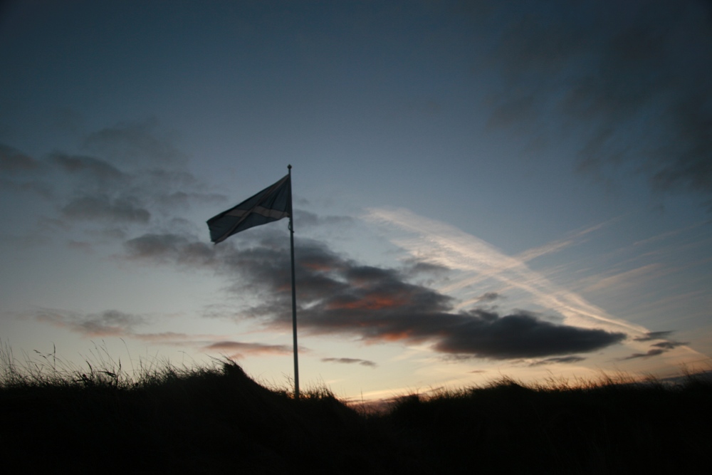 Drapeau sur le parcours de Castle Stuart Drapeau sur le parcours de Castle Stuart