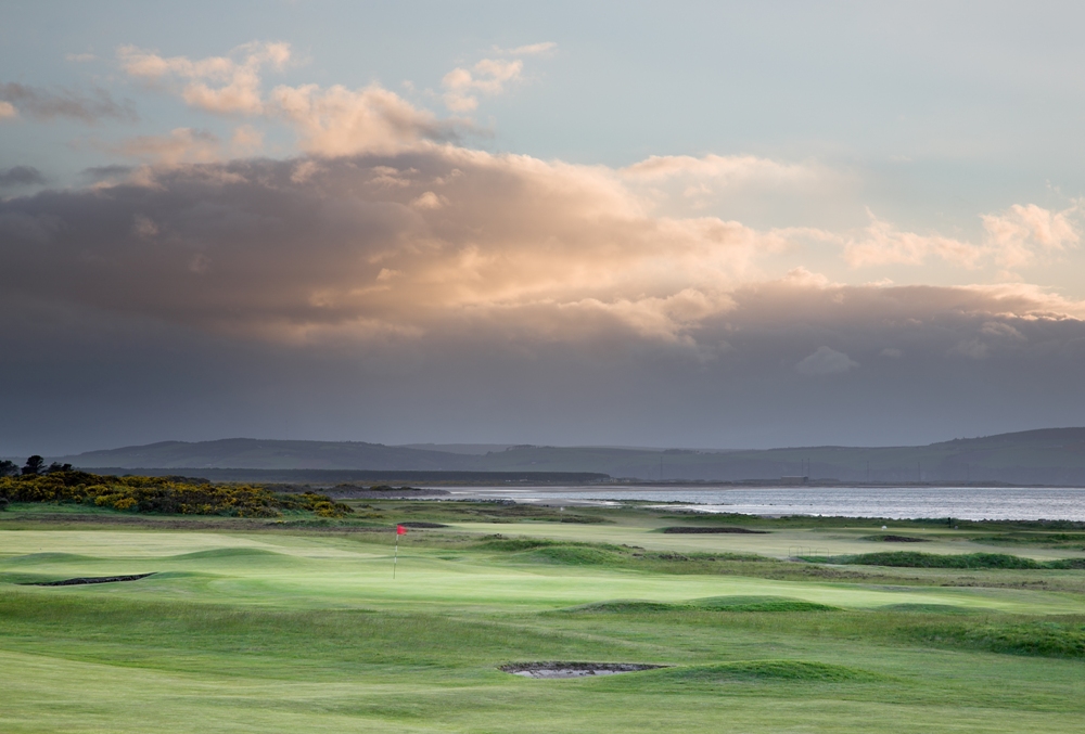 Vue sur la mer et sur le parcours de Nairn