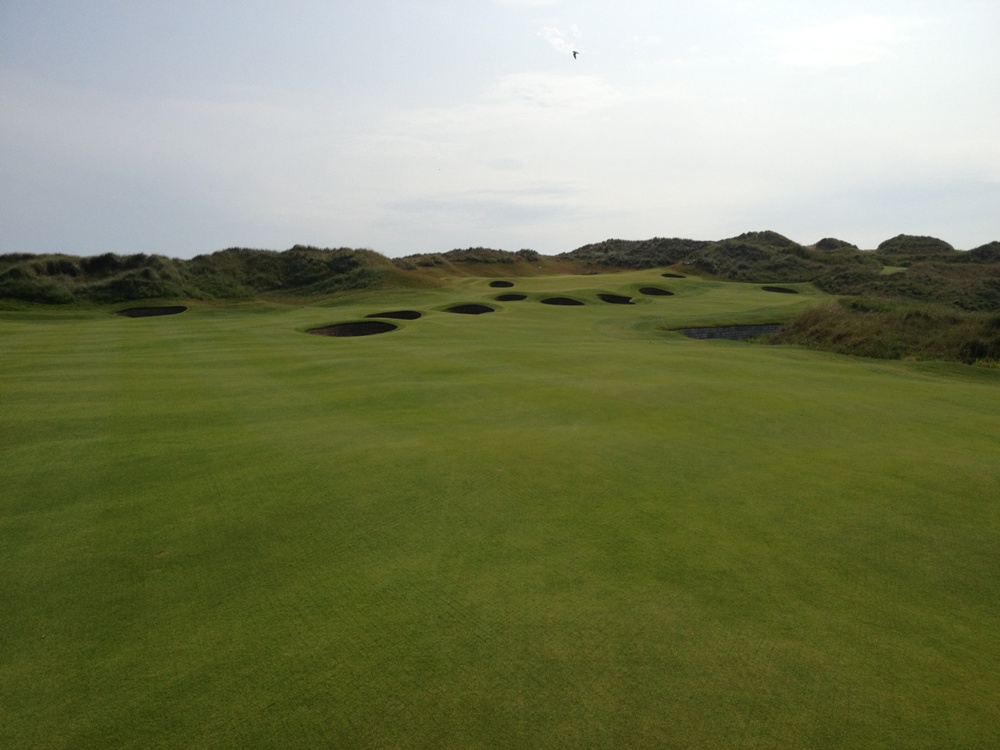 Large green sur le parcours du Trump International Golf Links Scotland