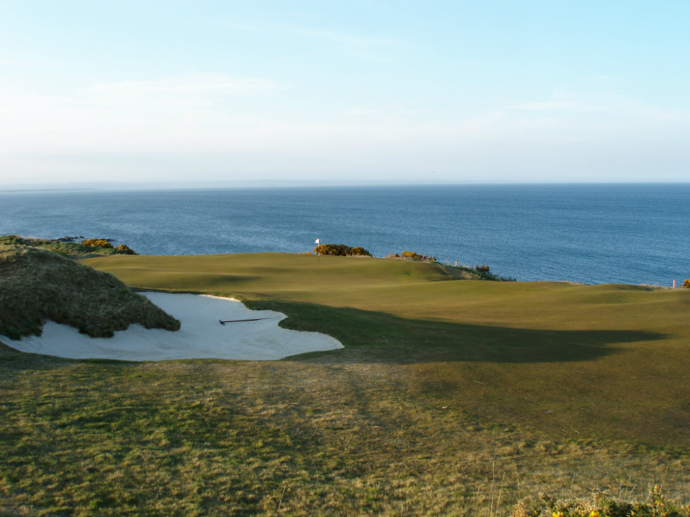 Trou numero 17 sur le castle course à st andrews