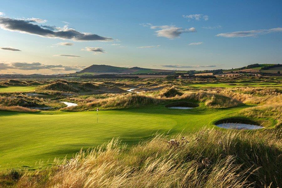 Rough sur le parcours de golf de Dumbarnie Links en Ecosse proche de St Andrews