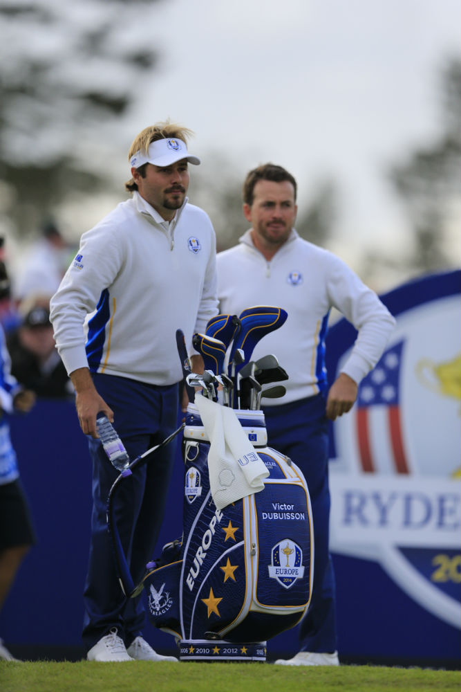 Victor Dubuisson à la Ryder Cup 2014 à Gleneagles sur le parcours PGA Centenary en Ecosse