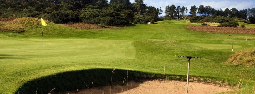 Le green du golf de Kilmarnock.