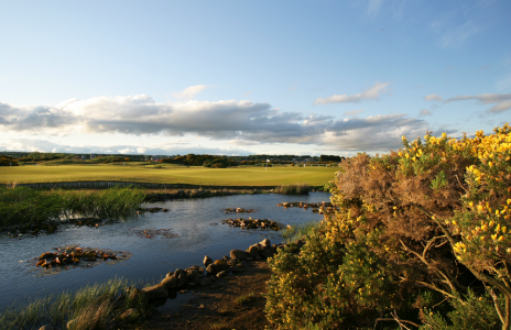 Obstacle d'eau sur le parcours Burnside de Carnoustie