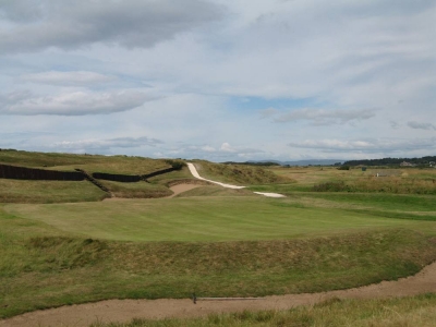 Large green sur le parcours de Prestwick