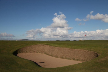 Bunker du 11ème trou du golf Old Course à St Andrews en Ecosse