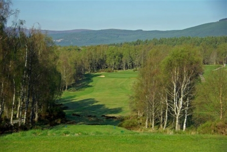 Départ et vue sur le parcours de Boat of Garten 