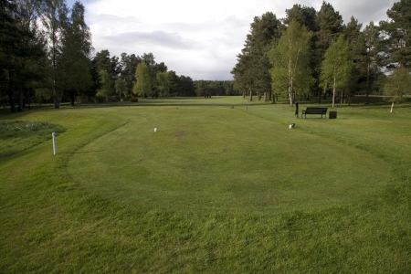 Le départ des blancs du golf de Ladybank.