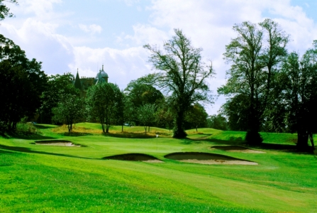 Green et bunker sur le parcours du Royal Musselburgh