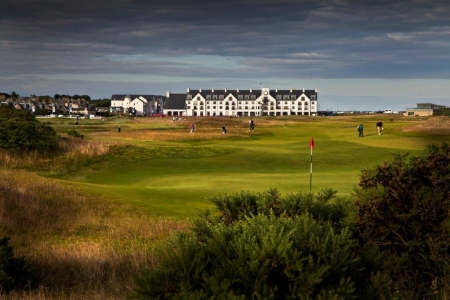 Trou n°1 du golf de Carnoustie en Ecosse