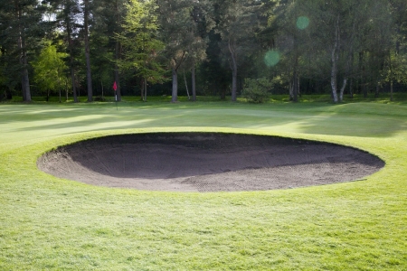 Un bunker du golf de Ladybank.