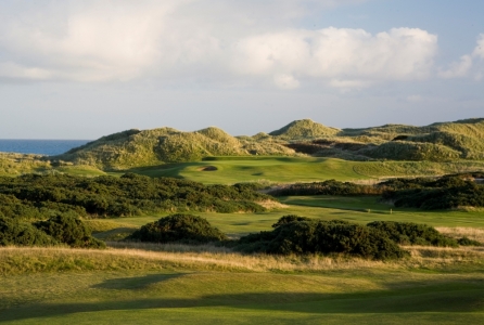 Vue sur le parcours de Cruden Bay