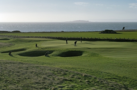 La vue du fairway du golf de Crail Craighead.