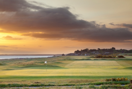 Coucher de soleil sur le parcours de Nairn