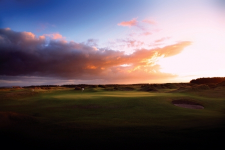 Coucher de soleil sur le parcours de Dundonald