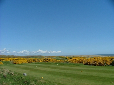 Départ  sur le parcours du Royal Aberdeen.