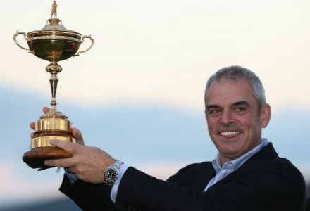 Capitaine Paul McIngley à la Ryder Cup 2014 à Gleneagles sur le parcours PGA Centenary en Ecosse