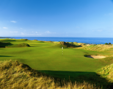Large green sur le parcours de Kingsbarns