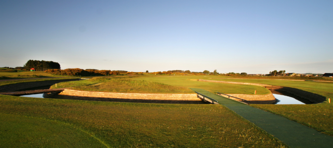 Large green sur le parcours de Carnoustie Championship