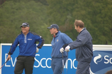 Equipe de golfeurs lors du Pro-Am Scottish Hydro Challenge