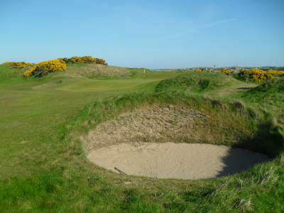 Bunker sur l'Eden course à St Andrews