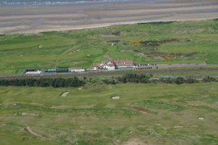 Vue aérienne sur le parcours de Western Gailes