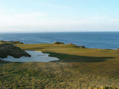 Trou numero 17 sur le castle course à st andrews