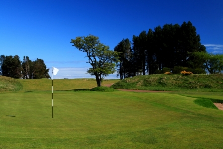 Green sur le parcours de Monifieth