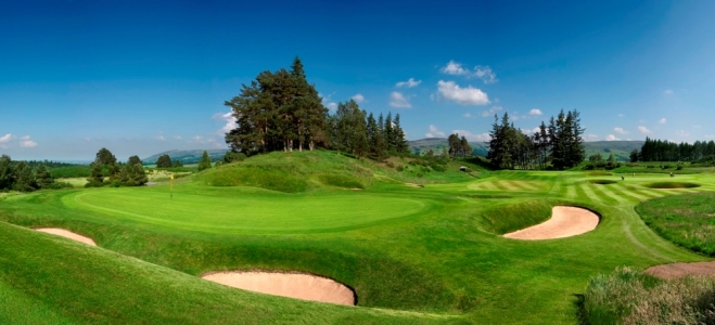 Green et bunker sur le parcours King's de Gleneagles