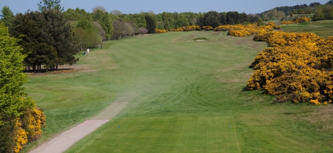 Large fairway sur le parcours de Nairn Dunbar
