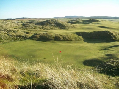 Green et dunes sur le parcours de Machrie