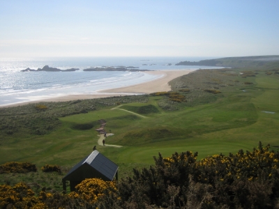 Vue mer sur le parcours de Cruden Bay