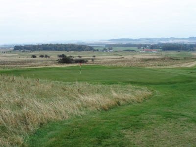 Large green sur le parcours de Luffness New