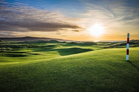 Coucher de soleil sur le parcours de Machrie